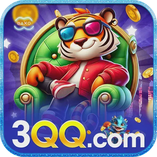 Botão de download do app 3QQ com smartphones mostrando a interface do cassino